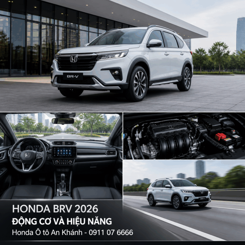 honda brv 2026 động cơ và hiệu năng