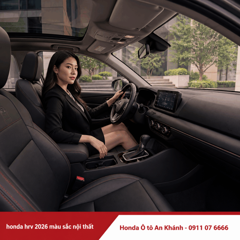 honda hrv 2026 màu sắc nội thất